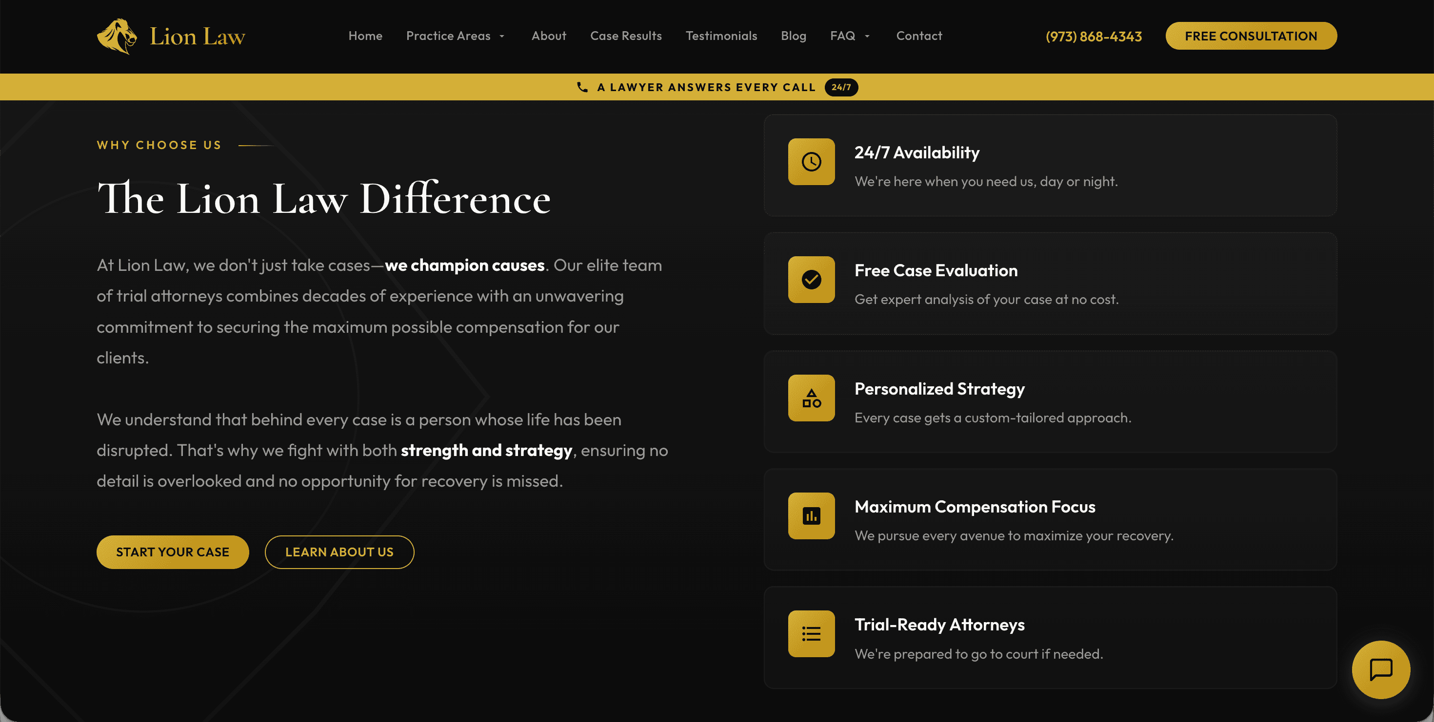 Practice areas carousel